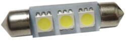Life Light Led Autós Led Sofita rendszám világítás, 3 Led, 36 mm, 50 Lumen, 5050 chip, 1W, hideg fehér. Life Light Led 2 év garancia! (LLASOFITA3L36MMCW)