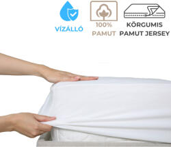 Kartaltex Vízhatlan matracvédő - gumilepedő - 100x200 cm - körgumis, pamut jersey - inkontinencia lepedő