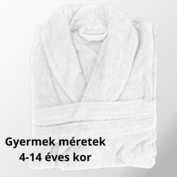 Kartaltex Frottír köntös - 4-6 éveseknek - fehér - Szálloda minőségű