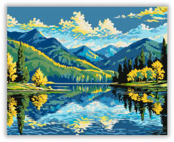  Hegyi Tó Tükröződése - számfestő készlet