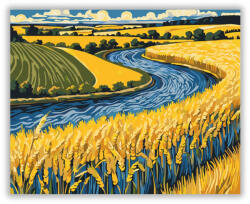  Aranyló Mezők Látomása - számfestő készlet