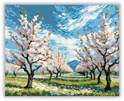  Virágzó Tavaszi Liget - számfestő készlet