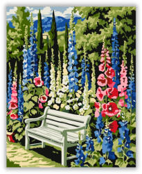  Virágos Kert Nyugalma - számfestő készlet