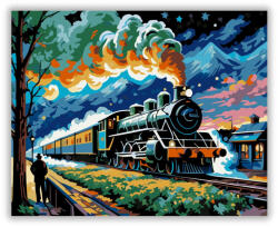  Éjszakai Vonat Lendülete - számfestő készlet