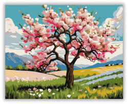  Virágzó Tavaszi Álom - számfestő készlet