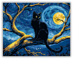  Éjféli Macska Meséje - számfestő készlet