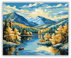  Őszi Tó Harmóniája - számfestő készlet