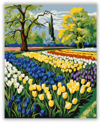  Tavaszi Tulipánok Szimfóniája - számfestő készlet