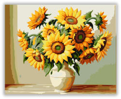  Napraforgók Ragyogása - számfestő készlet