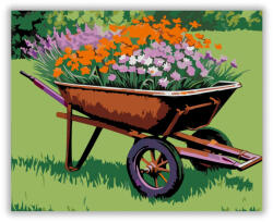  Virágos Taliga Harmóniája - számfestő készlet