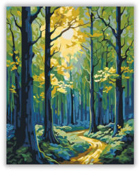  Napfényes Erdő Ösvénye - számfestő készlet