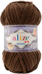alize velluto plüss, zsenília fonal 493 - Sötét barna