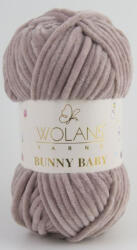  Wolans Bunny Baby plüss fonal 10053 Sötét púder