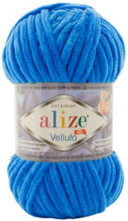 alize velluto plüss, zsenília fonal 141 - Királykék