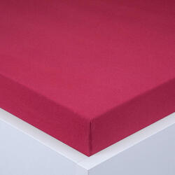 decoDoma Cearşaf cu elastic jersey EXCLUSIVE culoarea vinului 90 x 200 cm