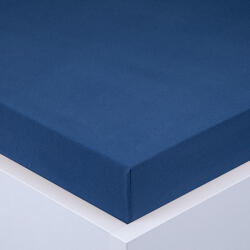 decoDoma Cearşaf cu elastic jersey EXCLUSIVE de culoare albastru regal 90 x 200 cm