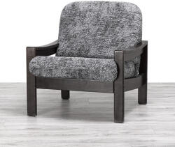 Gaico Huse bielastice MARMO gri fotoliu cu manere de lemn (l. 40 - 70 cm)