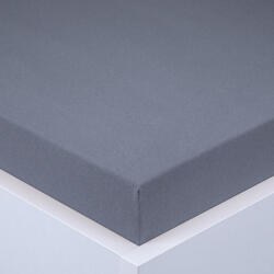 decoDoma Cearşaf cu elastic jersey EXCLUSIVE antracit 160 x 200 cm