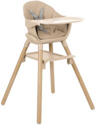 KikkaBoo Детско столче за хранене 2в1 Woody Beige - KikkaBoo