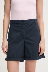 Tommy Hilfiger rövidnadrág női, sötétkék, sima, magas derekú, WW0WW42457 - sötétkék 38