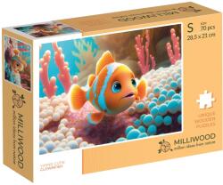 Milliwood Дървен пъзел Milliwood, Yuppie Cutie, 70 части - Риба клоун (S-Clownfish-5018)