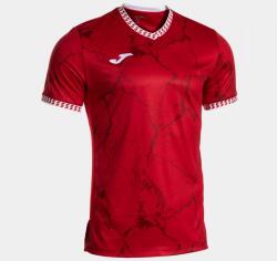 Joma GOLD VII SHORT SLEEVE T-SHIRT dressz / póló piros fehér 2XL