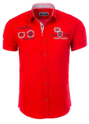 CARISMA cămașă bărbați 9002 mânecă scurtă slim fit Rosu 4XL