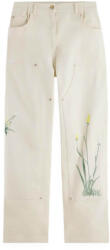 Scotch & Soda Jeans Raine High Rise Wide Leg Embroidered 179553 SCU111 soft ice