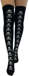 Pamela mann чорапи над коляното PAMELA MANN - Over - Skull and Crossbones - черно/бяло - PM1084