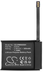 Cameron Sino Apple Watch Series 9 45mm li-polymer akku (3, 86v / 300mah, apple a3009 kompatibilis) fekete (CS-IPW945SH)