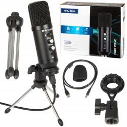 BLOW Stúdiómikrofon Tripod Kapacitív Állítható Usb Gamer Tartó (33-051#)