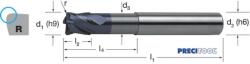 PREMUS 179065 6, 00X0, 5 Tóruszmaró, Tömör keményfém hosszú sarokrádiusszal X-CEED