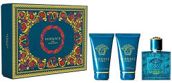 Versace Eros Szett - EDT 50 ml + After shave balzsam 50 ml + Tusfürdő 50 ml - parfumplaza