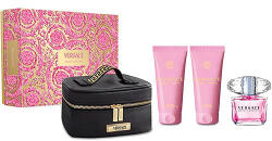Versace Bright Crystal Szett - EDT 90 ml + Testápoló 100 ml + Tusfürdő 100 ml + Neszesszertáska - parfummania