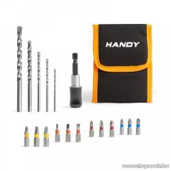 HANDY 11003 Fúrószár és bitfej készlet, 18 db-os