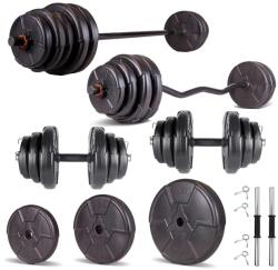 Progressive Set haltera si gantere reglabile de 50 KG Progressive ECGZ58