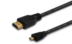 SAVIO CL-39 HDMI kábel 1 M HDMI A-típus (Standard) HDMI D-típus (Micro) Fekete (SAVIO CL-39)