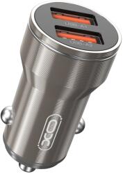 XO autós töltő CC48 2x USB 2, 4A szürke