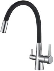 Bivio csaptelep víztisztítóhoz 3-utas, KRÓM, FLEXIMOVE (3W-CR-FLX)