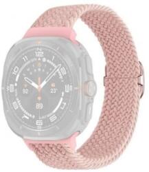 gigapack Samsung Galaxy Watch Ultra eSIM 47mm (SM-L705) szőtt mintás textil pótszíj rózsaszín (GP-163531) (GP-163531)