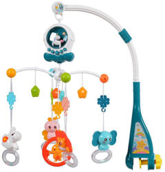 Huanger Zenélő forgó kiságyra kék - kangaboo - 9 990 Ft