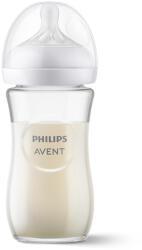 Philips Natural Response üvegből készült cumisüveg 240 ml 1hó+