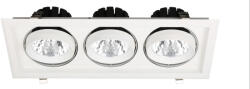 Avide LED Downlight Sein Négyzetes 3x30W IP20 8400lm 20° WW 3000K (ATDL20WW-3X30-SE)
