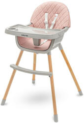 Baby Mix Etetőszék Baby Mix Freja wooden dusty pink (52921) - pepita