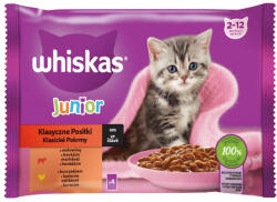 Whiskas Junior hrană umedă - pui, vită 4 x 85 g