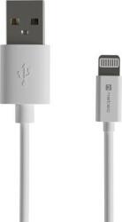 NATEC USB-A apa - Lightning apa Adat- és töltőkábel 2m - Fehér (NKA-2149)