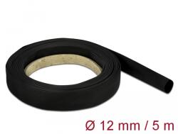 DeLock Fekete zsugorcső 5 m x 12 mm
