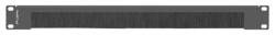Lanberg AK-1103-B 19" 1U egyik oldalán nyitott fésűs fekete kábelrendező (AK-1103-B)