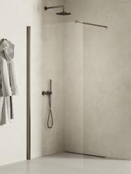 NEW TRENDY New Soleo Gunmetal Brushed zuhanykabin fal walk-in 50 cm grafit csiszolt/átlátszó üveg K-2257-WP (K2257WP)