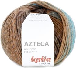 Katia Azteca 7889 Brown/Blue/Ecru Kötőfonal (7889)